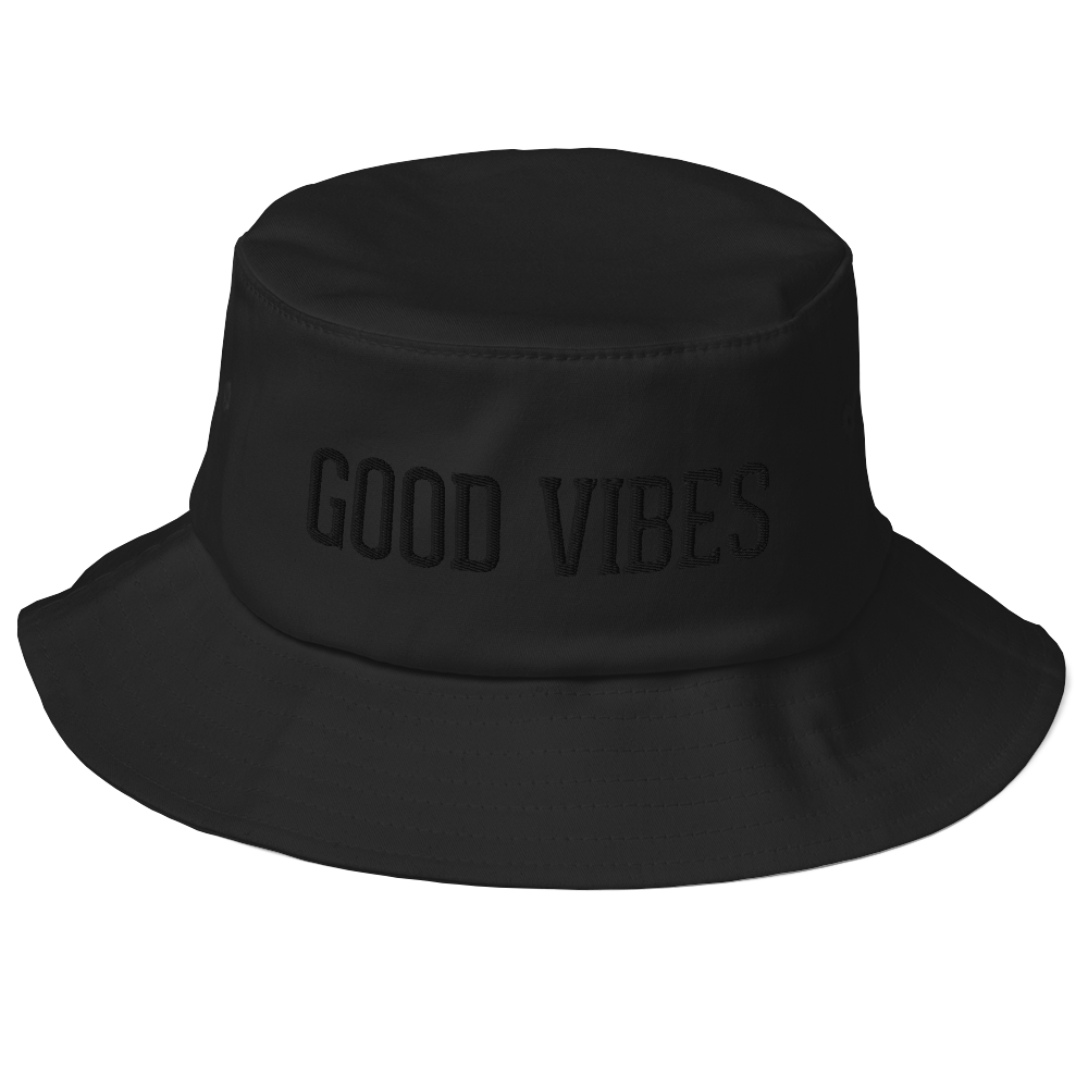 Good Vibes Blackout Edition Bucket Hat
